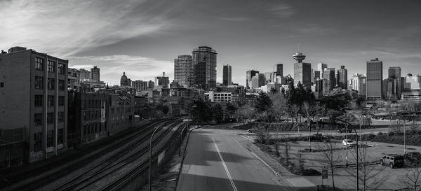 Panoramic of downtown vancouver