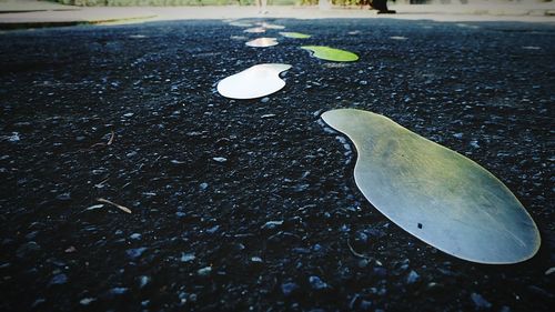 Surface level of road