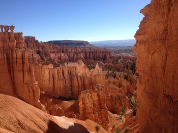 View of rock formations