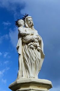 Low angle view of statue