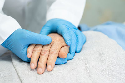 Close-up of hands
