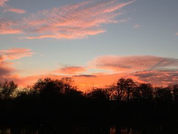 Scenic view of landscape at sunset