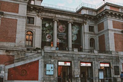 Low angle view of historic building