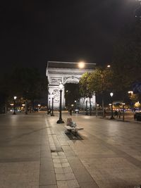 Illuminated city at night