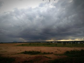 Scenic view of landscape against sky