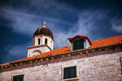 Low angle view of building against sky