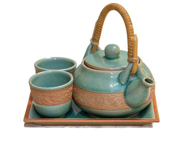 Close-up of objects over white background