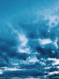 Low angle view of storm clouds in sky