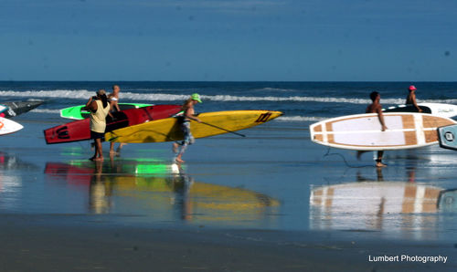 People on beach