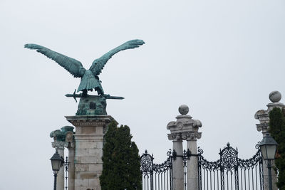 Low angle view of statue