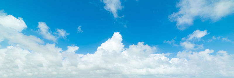 Low angle view of clouds in blue sky