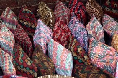 Full frame shot of market stall