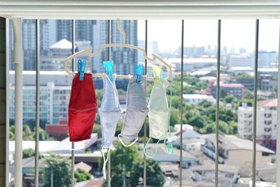 Clothes drying on clothesline