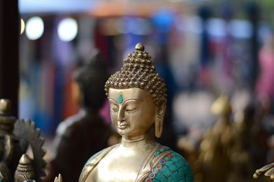 Close-up of buddha statue