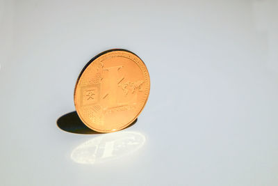 Close-up of electric lamp against white background