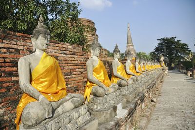 View of buddha statue