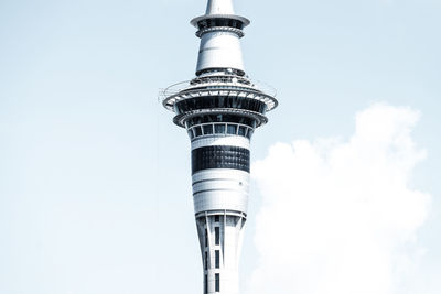 Low angle view of tower against sky