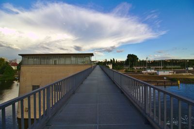 View of building against cloudy sky