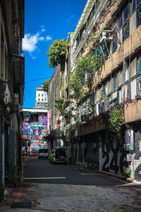 Street amidst buildings in city