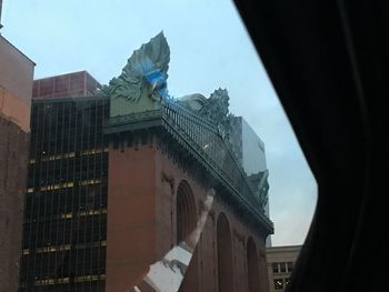 Low angle view of buildings against sky