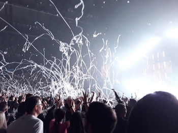 Crowd at music concert