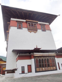 Low angle view of built structure against sky