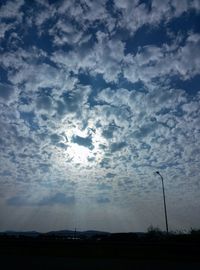 Scenic view of cloudy sky