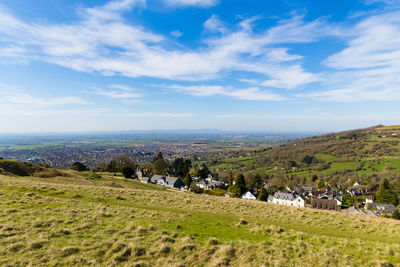 Panoramic view of landscape against sky