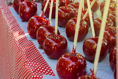 Close-up of fruits on table