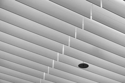 Black and white indoor ceiling shot