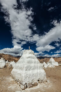 Scenic view of desert against sky