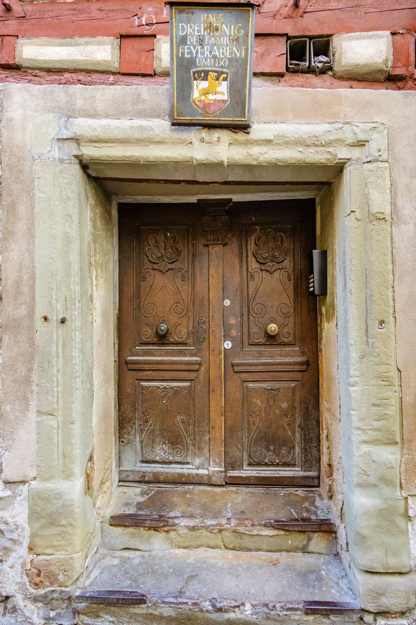 CLOSED DOOR OF BUILDING