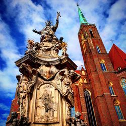 Low angle view of church