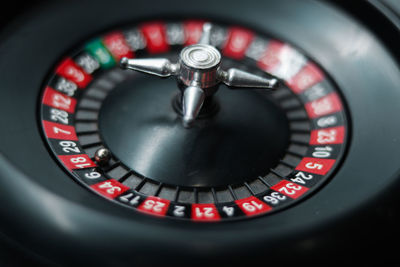 Close-up of roulette