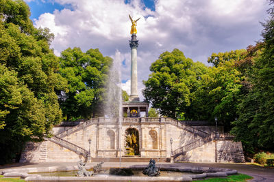 View of historical building against cloudy sky