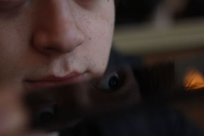 Close-up portrait of boy