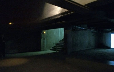 Interior of abandoned building