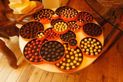 Close-up of food on table