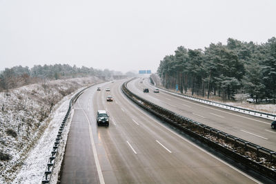 Road passing through tunnel