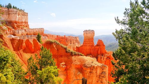 View of rock formations