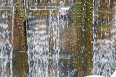 Scenic view of waterfall