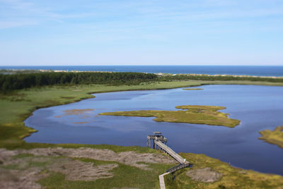 Looking over cape hatteras national seashore