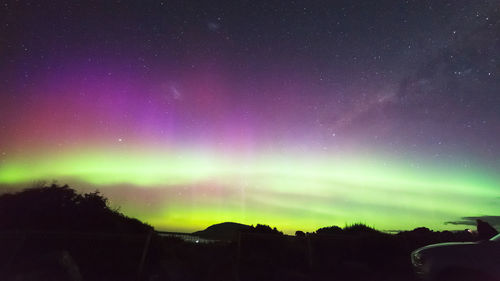 Scenic view of sky at night