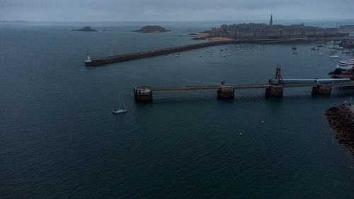 Boats in sea