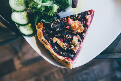 Close-up of served food