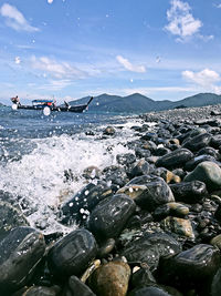 Scenic view of sea against sky