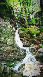 River flowing through rocks