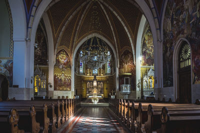 Corridor of church 