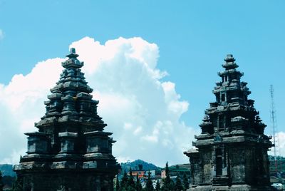 Low angle view of historical building against sky