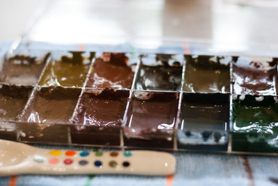 Close-up of chocolate cake